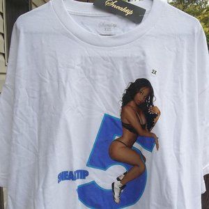 Men's T-Shirt by Sneaktip   Size XXL  Lady NEW